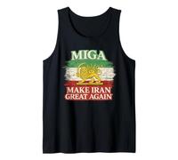 MIGA Make Iran Great Again Vintage Lion and Sun - Persian Tank Top