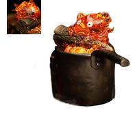 MIGEDY Calcifer Night Light,Calcifer Lamp,Desktop Small Adorable Lamp with Light Up Your Room Flickering Flame Lights for Camping(A)