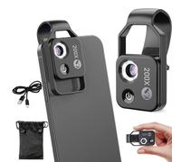 MIGEDY Nanozoom 200x Magnification Zoom, Nanozoom Cell Phone Lens, Nanozoom x200 Pocket Microscope Camera, Nano Zoom Lens 200x (Color : Grey)