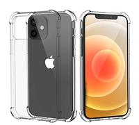 Migeec Case for iPhone 12/12 Pro Clear Protective TPU Cover with Raised Camera Protection, Shock-Absorbent Corners, Slim Fit Phone Case Transparent Design