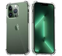 Migeec Case for iPhone 13 Pro Clear Protective TPU Cover with Raised Camera Protection, Shock-Absorbent Corners, Slim Fit Phone Case Transparent Design