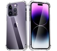 Migeec Case for iPhone 14 Pro Max Clear Protective TPU Cover with Raised Camera Protection, Shock-Absorbent Corners, Slim Fit Phone Case Transparent Design