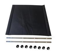 Migeek 16-Inch Wheelchair Replacement Seat, Replacement Parts with Hardware, Nylon Seat, Black (16 X 16)