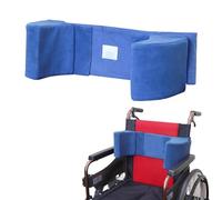 Migeek Wheelchair Lateral Support Cushion, Wheelchair Back Support Cushion for Positioning, Lateral Foam Wedge Cushion for The Elderly (Blue)(Waist Rest)