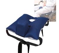 Migeek Wheelchair Wedge Cushion with Seat Belt, Non-slip Wheelchair Cushion for Seniors, Suitable for Seniors - Prevents Forward Sliding, Positioning, Transferring and Relieving Pressure (blue)