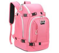 MIGGEEY Ski Boot Backpack, 50L Ski Boot Bag, Ski Backpack for Boots Helmet Boot Helmet Goggles Gloves Ski Equipment