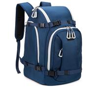 MIGGEEY Ski Boot Backpack, 50L Ski Boot Bag, Ski Backpack for Boots Helmet Boot Helmet Goggles Gloves Ski Equipment