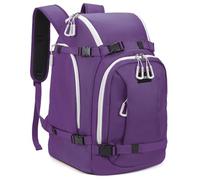 MIGGEEY Ski Boot Backpack, 50L Ski Boot Bag, Ski Backpack for Boots Helmet Boot Helmet Goggles Gloves Ski Equipment