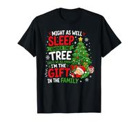 Might As Well Sleep Under The Tree Christmas Xmas Santa T-Shirt