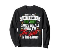 Might As Well Sleep Under Tree funny Naughty Adult Christmas Sweatshirt