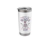 Might Be Water Might Be Gin, Woman Skeleton Stainless Steel Insulated Tumbler