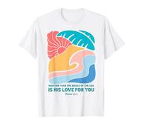 Mightier Than The Waves Christian Bible Scripture Psalm 93:4 T-Shirt