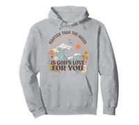Mightier Than The Waves Gods Love For You Jesus Faith Pullover Hoodie