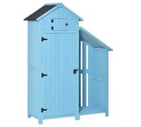 Mighty 180cm Barn Door Reverse Apex Garden Store Lockable Fir Wood Blue by Steadfast