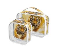 Mighty Animal Realistic Style Yellow Mens Toiletry Bag TSA Approved Waterproof Makeup Brush Bag Men’s Shaving kit