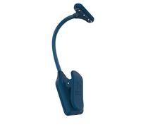 Mighty Bright The Original NuFlex Book Light, Battery-Powered, Warm Eye Care LEDs, Flexible, Durable, Dimmable, Clip-On Reading Light, Read in Bed, Use Batteries or Micro USB (Midnight Blue)