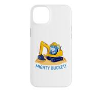 Mighty Bucket Kids Cute Shark Excavator Construction Case for iPhone 14 Plus