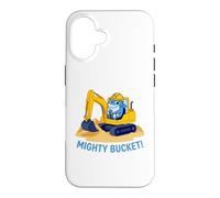 Mighty Bucket Kids Cute Shark Excavator Construction Case for iPhone 16