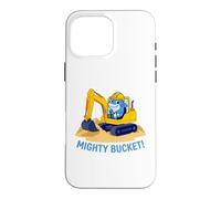 Mighty Bucket Kids Cute Shark Excavator Construction Case for iPhone 16 Pro Max