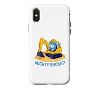 Mighty Bucket Kids Cute Shark Excavator Construction Case for iPhone X/XS