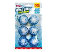 Mighty Burst Fresh Blues Toilet Blocks 6 pcs