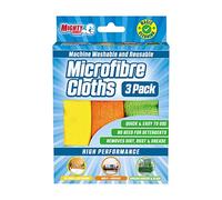 Mighty Burst Microfibre Cleaning Cloth, 3 Pack, High-Performance Cloths, Machine Washable, Multi-Purpose for Kitchen, Bathroom, Glass and Other Surfaces