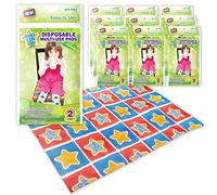 Mighty Clean Baby Disposable Multi-Use Pads - 18 Count Changing Pad, Stroller, or High Chair Liners (9 Packs of 2 Pads)