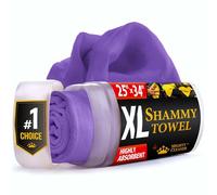 Mighty Cleaner Premium XL Shammy Towel - Super Absorbent Car Drying Towel - Scratch-Free - Purple - 25" x 34"