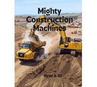 Mighty Construction Machines: A Big Activity & Coloring Book for Kids - Trucks, Diggers & Cranes with Mazes, Word Searches, Crosswords, Coloring Pages & Machine Facts (Ages 4-10)