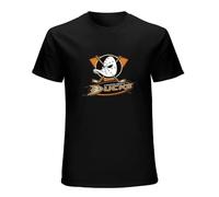 Mighty Ducks Anaheim Logo Hockey League Men's Short-Sleeve T-Shirt Black XXXL