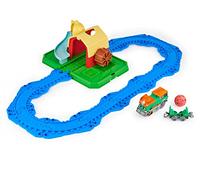Mighty Express Farm Station Playset - Playset with 11-Piece Track Set, Push-and-Go Train Farm Frieda and Accessories, from 3 Years
