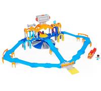 Mighty Express Mission Station Playset - with Push-and-Go Train Cargo Nick, Toy Figure Max, Light and Sound Effects, from 3 Years