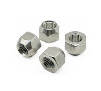 MIGHTY FASTENERS 304 Stainless Steel Open Cone Wheel Nuts, 9/16"-18 Thread, Ideal for Trailers and RVs, Corrosion Resistant, 10-Pack