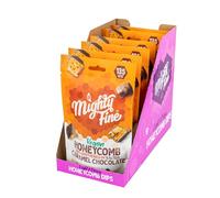 Mighty Fine - Vegan Chocolate Honeycomb Dips, 6 x 90g, Dairy Free, Covered in Salted Caramel Oat Milk Chocolate