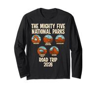 Mighty Five National Parks Road Trip 2026 Long Sleeve T-Shirt