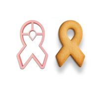 Mighty Gadget Pink Awareness Ribbon Cookie Cutter - 4x2.75 Inches, Perfect for Fundraisers and Charity Events