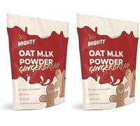 MIGHTY Gingerbread Oat M.LK Powder, (300g Bag, Makes Up To 30 Hot Drinks), Vegan Coffee Creamer, Ideal for Christmas, Replicating your favourite coffee at home (Pack of 2)