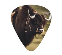 Mighty Highland Yak 12 guitar picks per pack, available in 3 different thicknesses, suitable for electric guitars, ukuleles, etc.