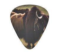 Mighty Highland Yak Guitar Plectrums Classical Triangle Bass Acoustic And Electric Guitar Plectrums For Guitarists 12 Pieces