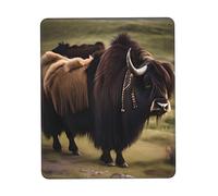 Mighty Highland Yak Non-Slip Rubber Base Mouse Pad For Speed And Precision, Suitable For Office Gaming Computer Laptop7 X 8.6 In