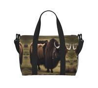 Mighty Highland Yak Travel Duffle Bag-Lightweight Carry On Weekender for Men Women, Waterproof Overnight Bag for Gym Weekend Trips