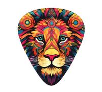 Mighty Lion Guitar picks in thin, medium, and thick sizes, 12-piece set, suitable for electric guitar and various instruments