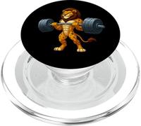 Mighty Lion Weightlifter Strongman Workout PopSockets PopGrip for MagSafe
