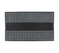 Mighty Mats Eco Scrape ‘N’ Brush Door Mat - Indoor & Outdoor Rug for Front Door with Rubber Backing - Heavy Duty Entrance Doormats Shoe Scrapper - Removes Grass & Dirt - 45 x 75cm x 2cm