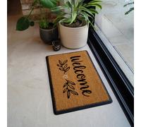 Mighty Mats Rubber Welcome Spring Cut Pile Doormat - 40x60cm