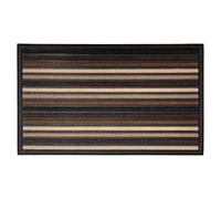 Mighty Mats Scrape ‘N’ Sorb Door Mat - Indoor & Sheltered Outdoor Areas - Dirt Trapper with Rubber Back - Super Absorbent - Strip Natural, 45 x 75cm