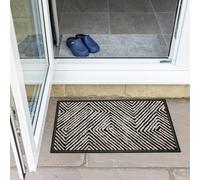Mighty Mats Super Sorb Abstract Monochrome Doormat - 45x75cm