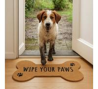 Mighty Mats Wipe Your Paws Cut Pile Doormat - 45x75cm