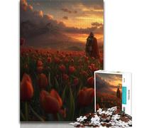 Mighty Medieval Knight 1000 Piece Jigsaw Puzzle for Adults Teens,Staycation Kill Time Every Piece Is Unique - Challenging Family Fun Game (50x75cm)