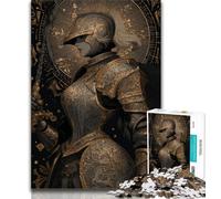 Mighty Medieval Knight 1000 Piece Jigsaw Puzzles for Adults Gifts,Family Game Stress Reliever Difficult Challenge Secret Santa Gifts (75x50cm)